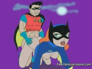 Batman 와 캣우먼 과 batgirl 향연